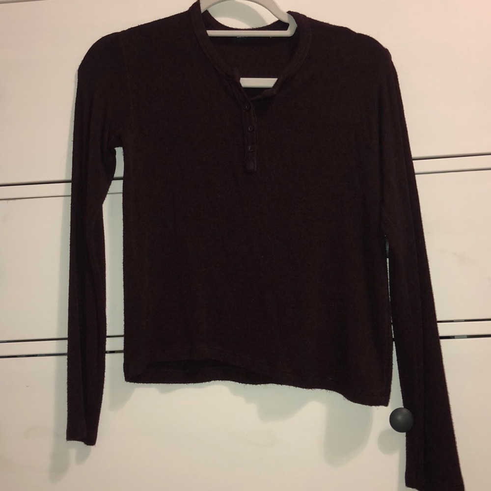long sleeve brandy melville sweater top